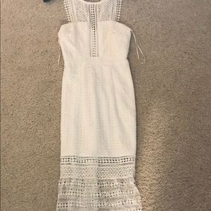 White lace dress